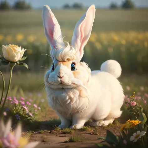 Fluffy rabbit