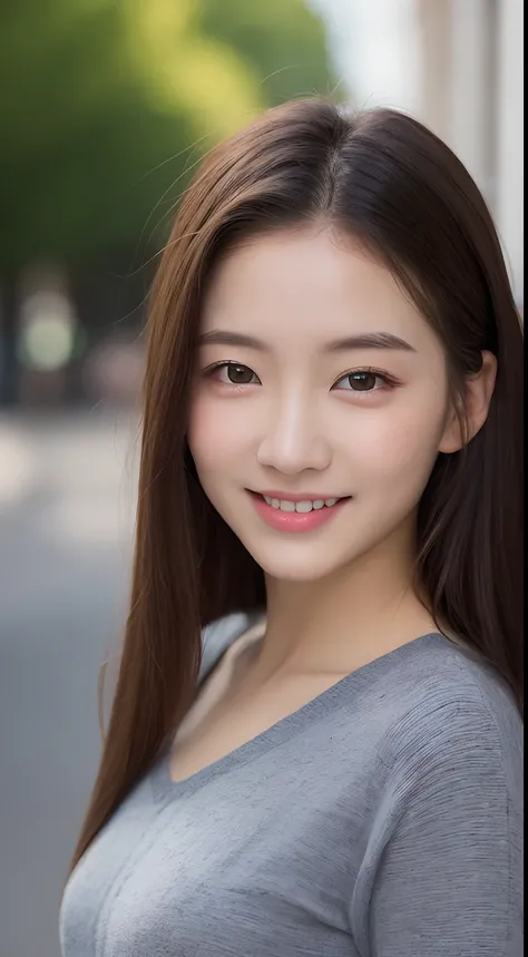 ((Best Quality, 8K, Masterpiece: 1.3)), 1 Girl, Slim Abs Beauty: 1.3, (Hairstyle Casual, Small: 1.2), Super Slender Face, Delicate Eyes, Double Eyelids, Smile, Home, City