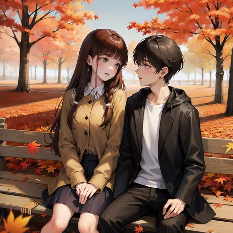 Autumn Park Couple