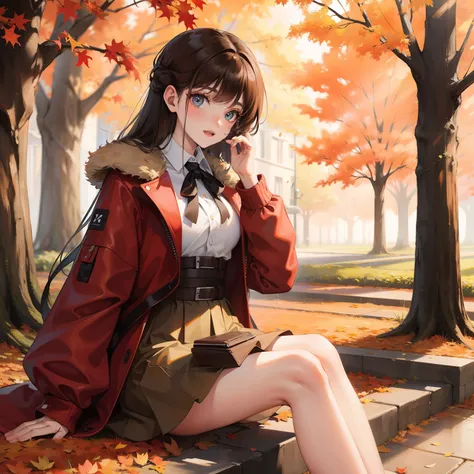 Autumn Park Beautiful Girl