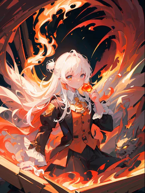 ((Best quality, 8K, Masterpiece: 1.4)),((Amazing detail: 1.3)),((illustration: 1.2)),((high resolution: 1.1)),Eldritch,Flame element, fire demon, Glowing fire element,Empty background,astral,Viscous liquid,Colorful, vapor, Perfect hand,Murderous face,