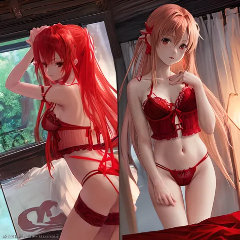 Asuna red lingerie reality