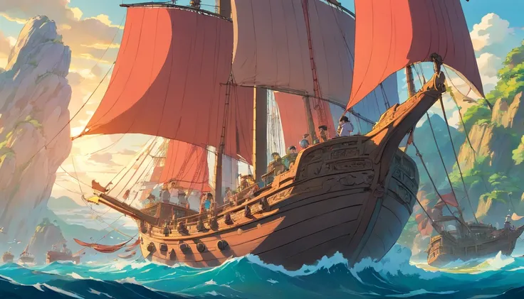 Ancient Chinese sailing ships