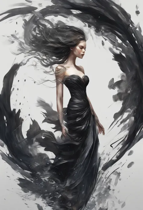 Perfect centering, Fantastic Black Goldfish 1.5, cheerfulness, Standing position, Abstract beauty, Centered, Approaching perfection, Dynamic, Highly detailed, Smooth, Sharp Focus, 8K, hight resolution, Illustration, art by carne griffiths and wadim kashin,...