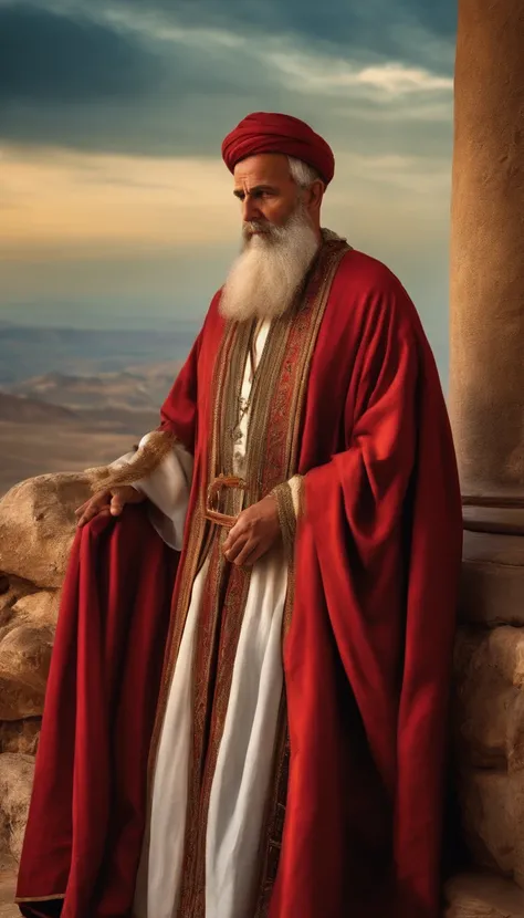 The apostle Paul looked at the screen, roupas compridas, Religion, Ultra foto realsisim, Israel