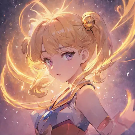 Sailor Moon Usaki Tsukino looks at you intently in surprise and anticipation. Ultra-detailed painting and epic visuals in 16K resolution. Epic, Surreal and beautiful image. amazing effect, In terms of visual fidelity，The image looks very sharp, Absolutely ...