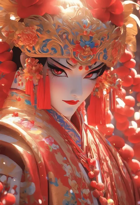 China-style，Chinese drama，Peking Opera costumes，Bai Suzhen costume，Drama Facebook，white colors，中景 the scene is，super-fine，ultra - detailed，high qulity，8K ，Sharply focus the eyes，highly detailed surreal vfx，oc rendered， - AR 16:9 --q 2 --s 1000