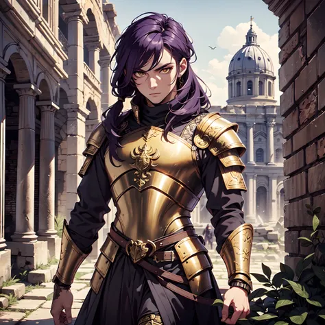 Ultra High Definition,
Ultra High Quality,
Hyper Definition,
Hyper Quality,
Hyper Detailed,
Extremely Detailed,
Perfectly Detailed,
8k,
1 Boy,
Long Purple Hair,
Under Cut Hairstyle,
Solid Yellow Eyes,
Handsome,
Armored With Roman Emperor Armor,
Ancient Rom...