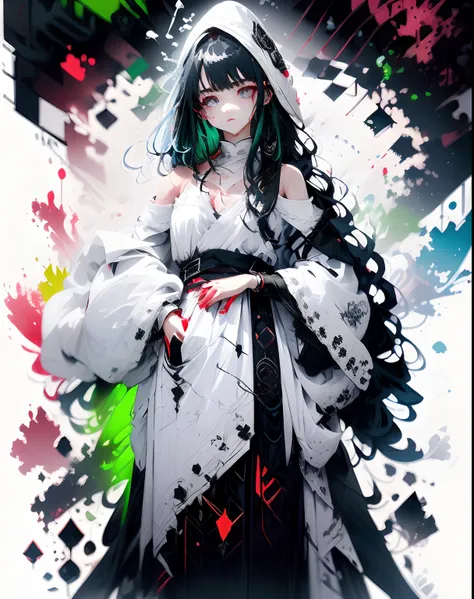 white hair, messy hair, long hair, (expressive eyes, green eyes, glowing eyes),[(white background:1.9)::0.9], [(transparent background:1.3)::5],Witch hat,

masterpiece,best quality,flat color,offical art,white theme,(ultra-detailed),(illustration),ink and ...