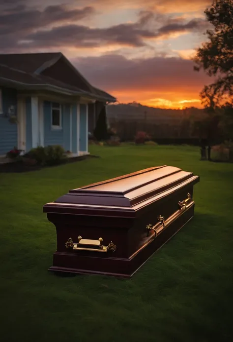 A person finds a coffin buried in the backyard of their new home