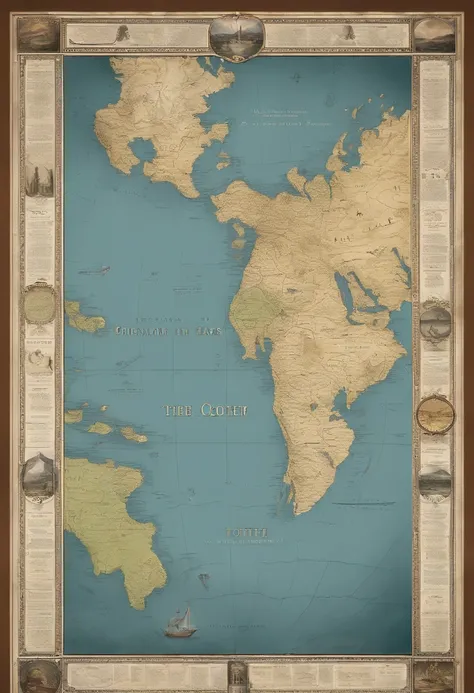 Otherworldly map of the continent，In the middle of the map is the plain，To the north is the highlands，To the south is a basin with many lakes，To the west are hilly areas，There are many rivers to the east