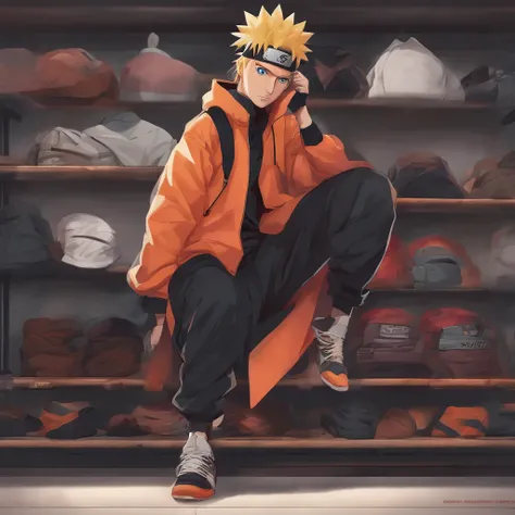 Naruto in streetwear style