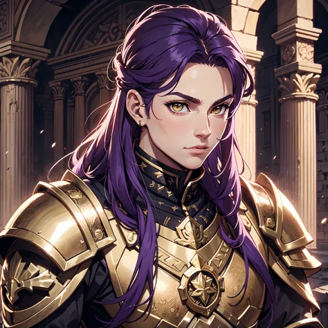 Ultra High Definition,
Ultra High Quality,
Hyper Definition,
Hyper Quality,
Hyper Detailed,
Extremely Detailed,
Perfectly Detailed,
8k,
1 Boy,
Long Purple Hair,
Under Cut Hairstyle,
Solid Yellow Eyes,
Handsome,
Armored With Roman Emperor Armor,
Ancient Rom...