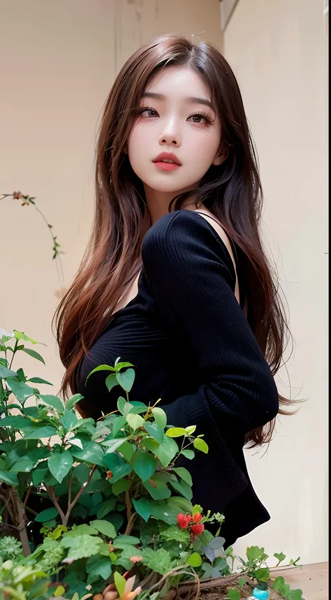 araffe asian woman with long hair and black top posing for a picture, bae suzy, beautiful south korean woman, jia, lee ji-eun, lee ji - eun, gorgeous young korean woman, hwang se - on, park ji-min, beautiful young korean woman, jisoo from blackpink, heonhw...