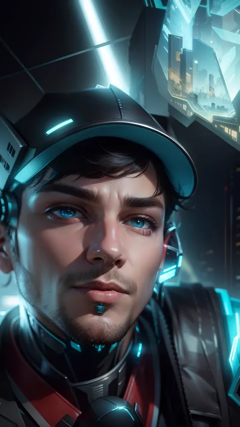 Change background cyber Punk handsome boy realistic face 8k Ultra real estate