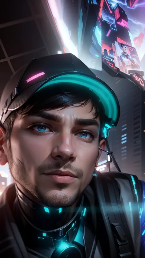 Change background cyber Punk handsome boy realistic face 8k Ultra real estate