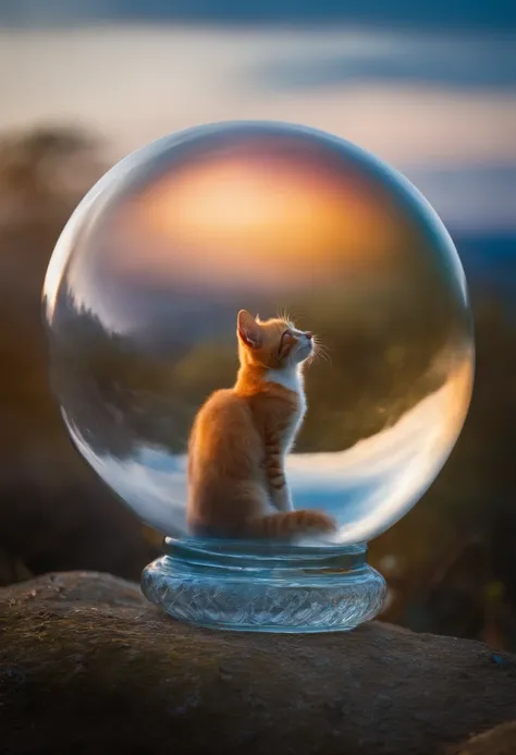 the paw inside the bubble