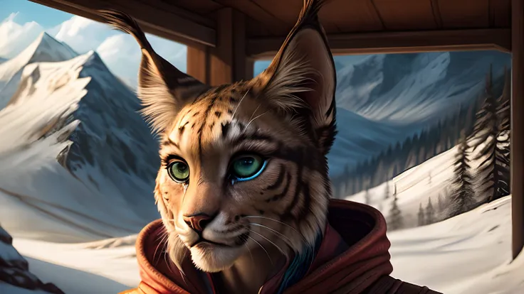 best quality,ultra-detailed,realistic,photorealistic:1.37,khajiit from the elder scrolls,portraits,woman's,grey fur,beautiful de...