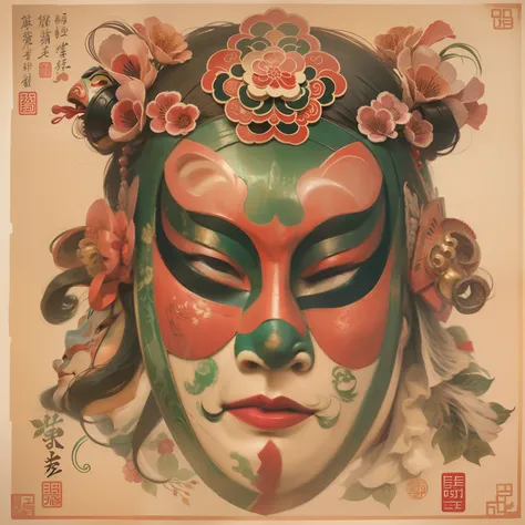 A Peking Opera mask