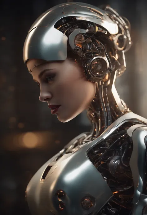 Realistic image: female robot