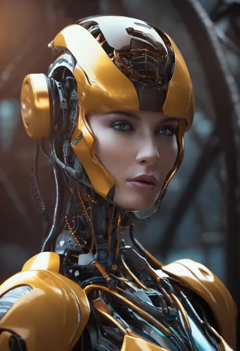 Realistic image: female robot