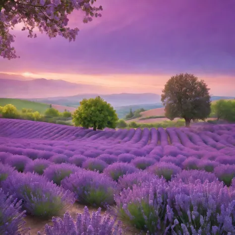 (best quality,4k,8k,highres,masterpiece:1.2),ultra-detailed,(realistic,photorealistic,photo-realistic:1.37),purple flowers,dreamy purple petals,gorgeous lilac blossoms,detailed lavender fields,breathtaking spring scenery,purple haze,soft sunlight filtering...