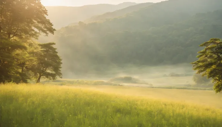 Summer morning,Japan countryside,Refreshing breeze