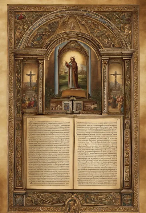 "Por favor, create a high-definition image of the Holy Bible that captures the reverence and spiritual significance of this holy book. The image should convey the historical and religious importance of the Bible, apresentando-a de forma digna e respeitosa....