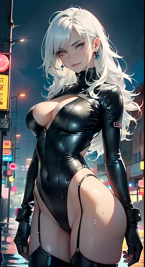 girl hacker,(((1girl))),((girl with extremely cute and beautiful silver hair)),

(large breasts:1.4),saggy breasts,(((silver hair:1.35,straight hair,long hair:1.4,colored inner hair,ear breathing))),(((eyes blue:1.3))),intricate eyes,beautiful detailed eye...