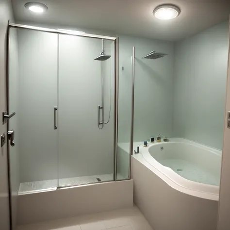 Bathroom Shower Dim Bright Fluorescent Light Indoor