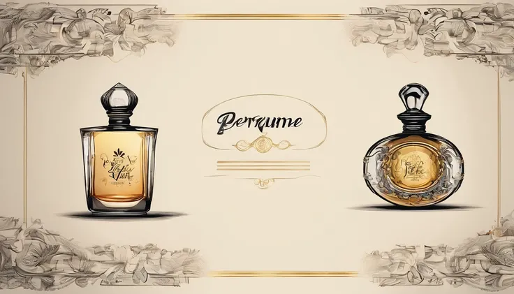 Perfume logo written on it SL in beautiful calligraphy