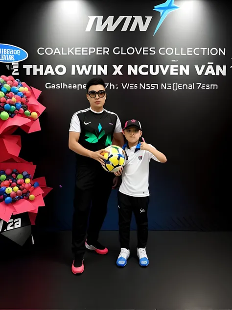 they are posing for a picture with a soccer ball, ivan, 🕹️ 😎 🔫 🤖 🚬, ngai victo, contest winner, tvn, dribble contest winner, competition winning, 🔞🤡, 🤬 🤮 💕 🎀, - n 4, -n4, -n 4, shot on nikon z9, cai xukun