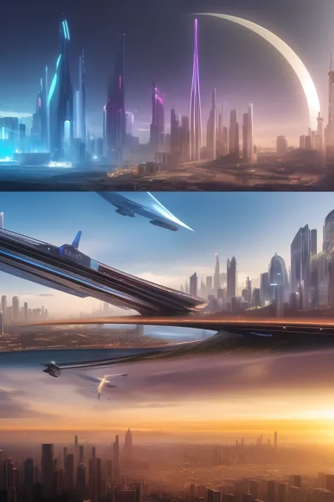 Cidade futuristica， fanciful， 24th century