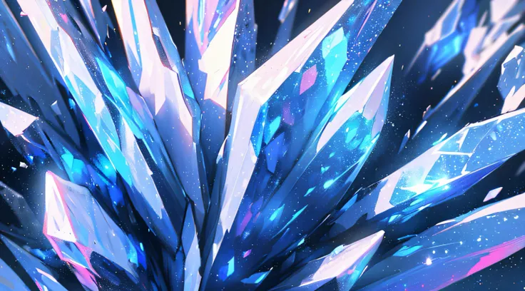 ((Best Quality, 8K, Masterpiece: 1.3)), A macro photograph of crystal formations, revealing a dazzling array of crystalline textures and colors.