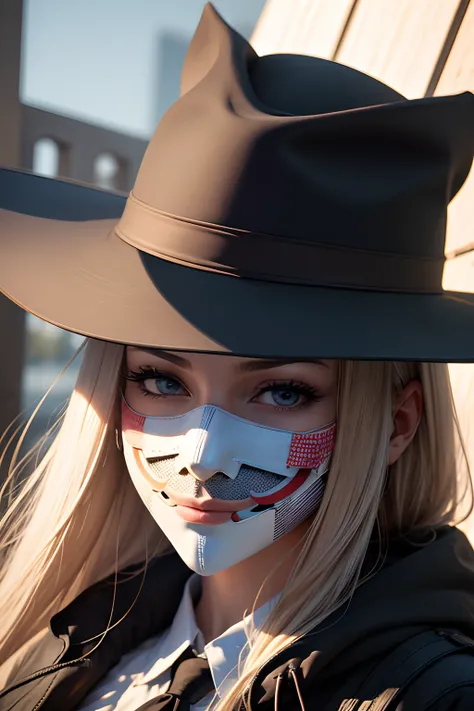 anonymous mask, incognito, details 4K