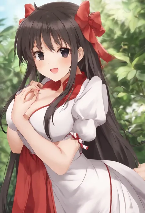 masterpiece, best quality, masterpiece, detailed, classroom, {time stop}, smile, open mouth,reimu, large breasts, standing, nsfw,{sex}, {cum in pussy}, ejaculation, cumdrip