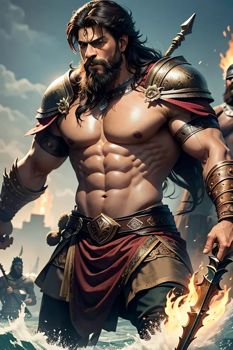 Shah Rukh Khan with beard, as Spartans, as Vikings, as warrior