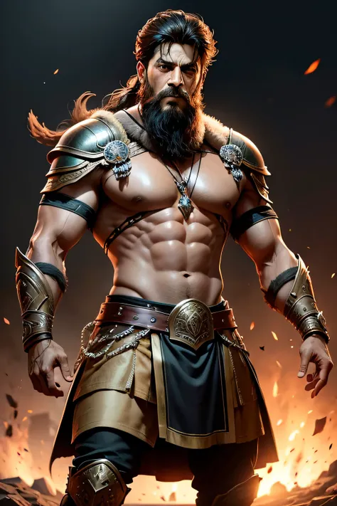 Shah Rukh Khan with beard, as Spartans, as Vikings, as warrior