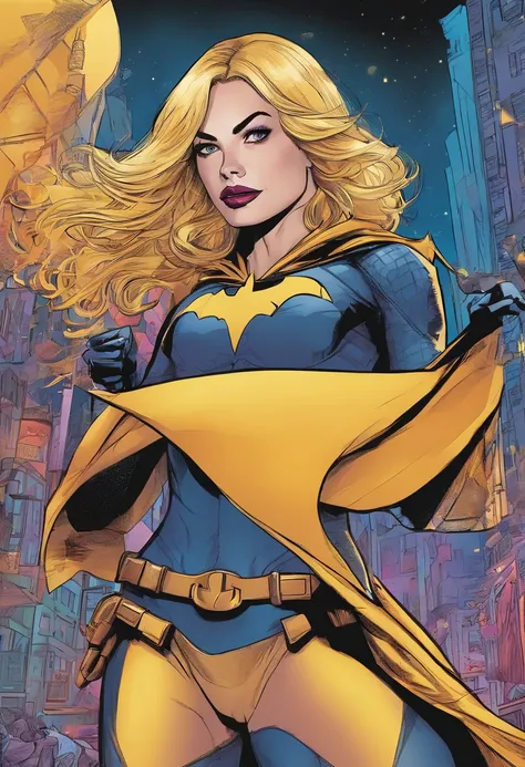 Margot Robbie, vestida como Batgirl