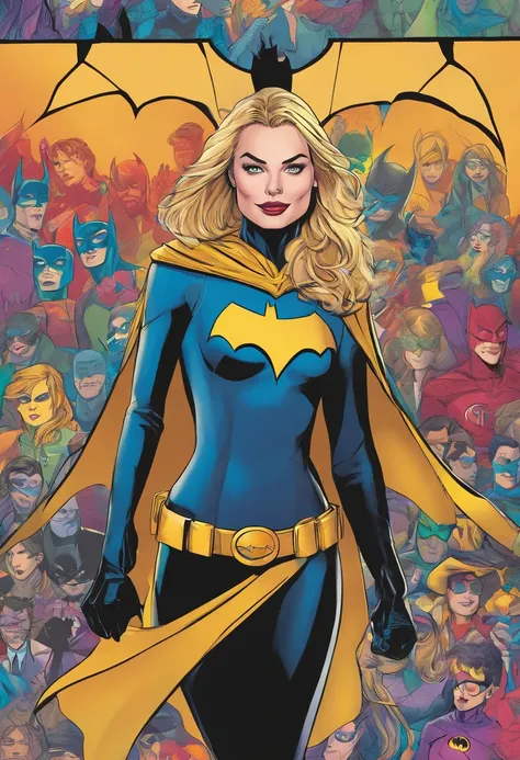 Margot Robbie, vestida como Batgirl