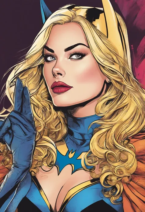 Margot Robbie, vestida como Batgirl