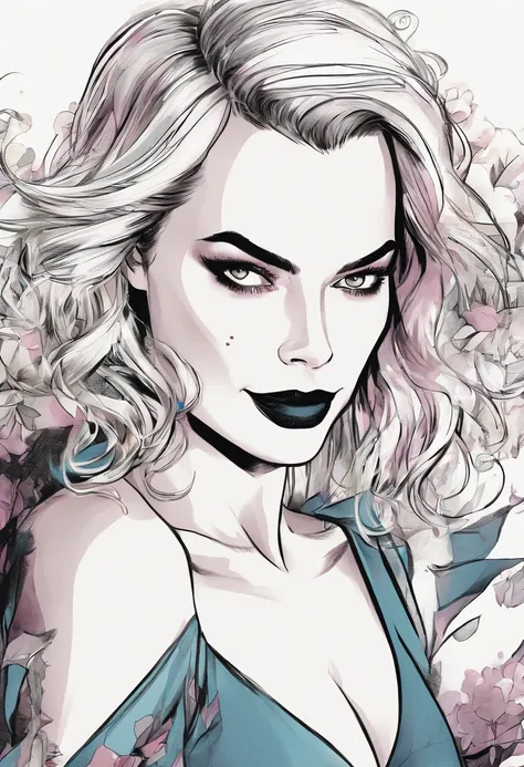 Margot Robbie, vestida como coringa