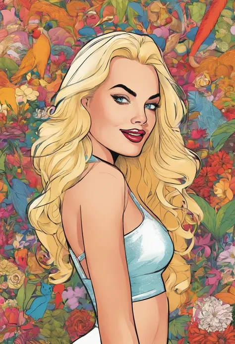 Margot Robbie, vestida como mulher gato