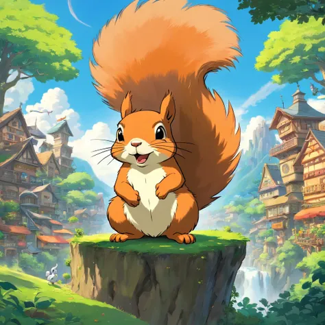 Once upon a time in the heart of Nutsville, a bustling woodland town where animals of all kinds lived, there was a squirrel named Sqwurl. But Sqwurl was no ordinary squirrel; he had a dream that reached higher than the tallest oak tree in the forest. He wa...