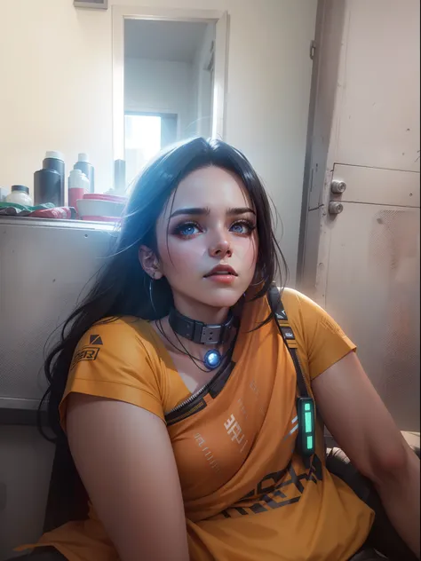 Change background cyberpunk handsome girl realistic face 8k ultra realistic