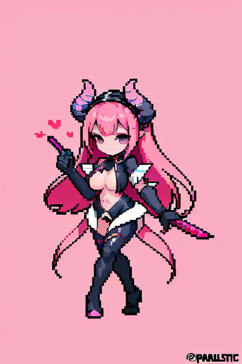 selena /(mobile legend/), mobile legend. cleavage, (masterpiece, top quality, best quality), pixel, pixel art, 1girl, full body,...