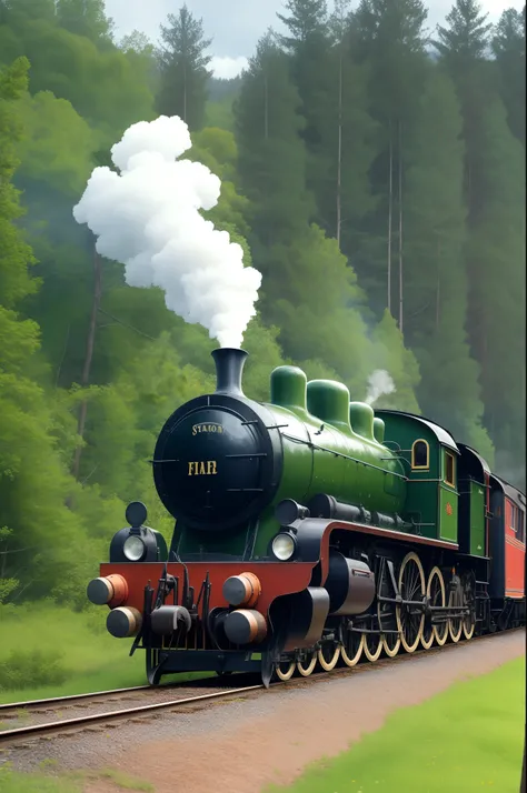 steam locomotives drove out of the forest，Filled with wood. --auto --s2