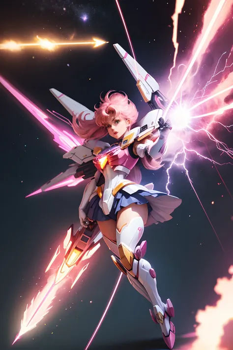 Sailor Moon Gundam Mech Pink Lightning