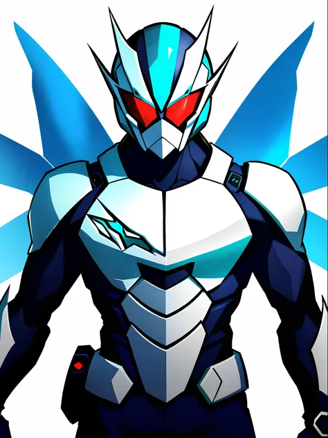 ice snow background，White Kamen Rider