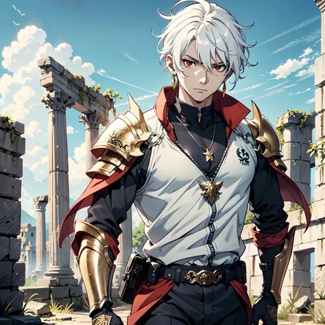 128K Ultra High Definition,
128K Ultra High Quality,
128K Ultra High Resolution,
128K Resolution,
Hyper Detailed,
Hyper Quality,
Hyper Definition,
Perfectly Detailed,
Perfectly Designed,
Masterpiece,
1 Boy,
Anime,
Handsome,
White Hair,
Red Eyes,
Wearing Ea...